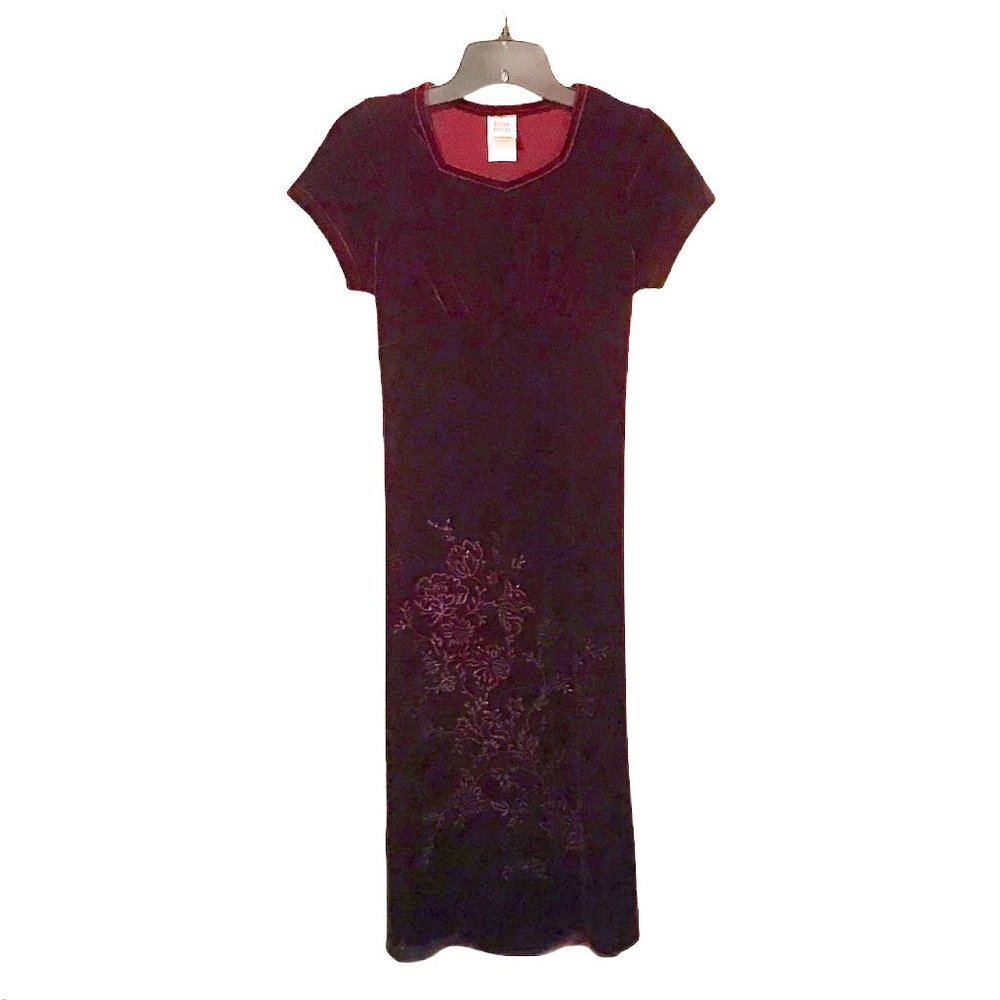 Brooke Lindsey Velvet Floral Dress 14
